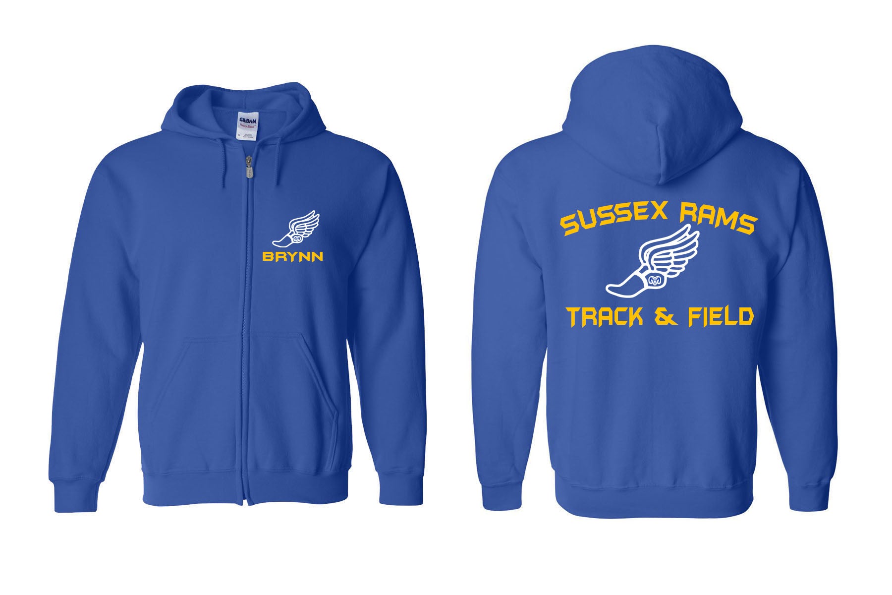 Sussex Rams Track Design 2 Zip Up