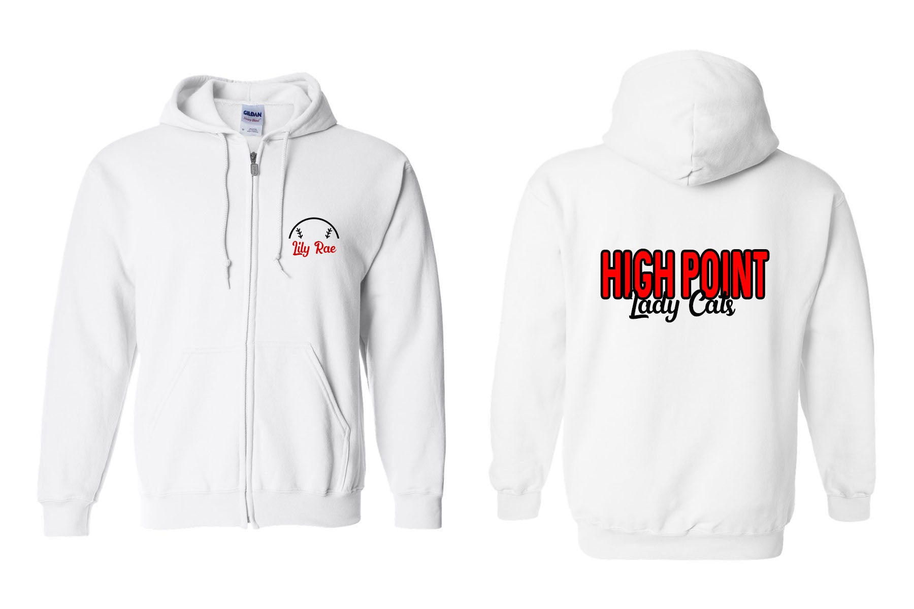 High Point Softball design 7 Zip up Sweatshirt
