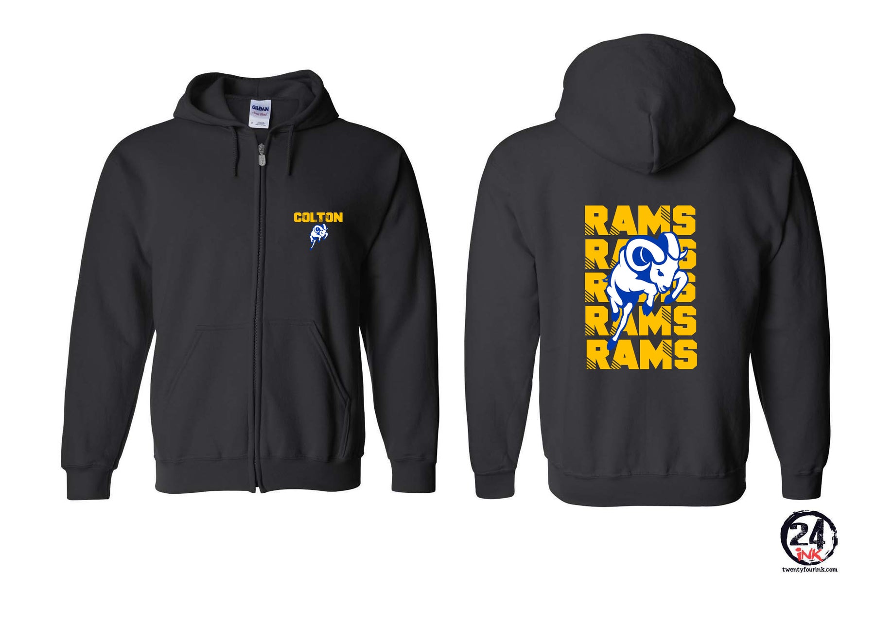 Sussex Middle Design 6 Zip up Sweatshirt
