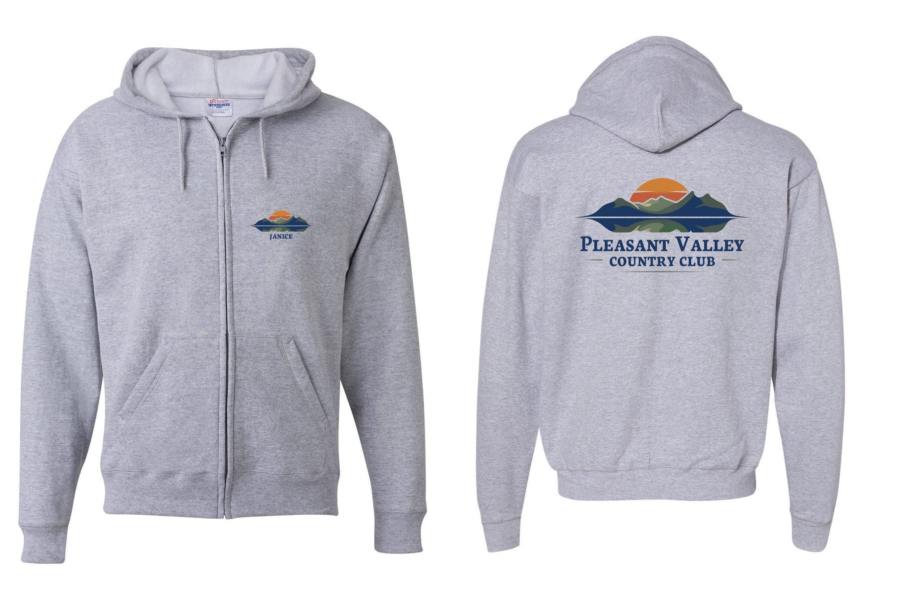 Plesant Valley Zip Up Sweatshirt