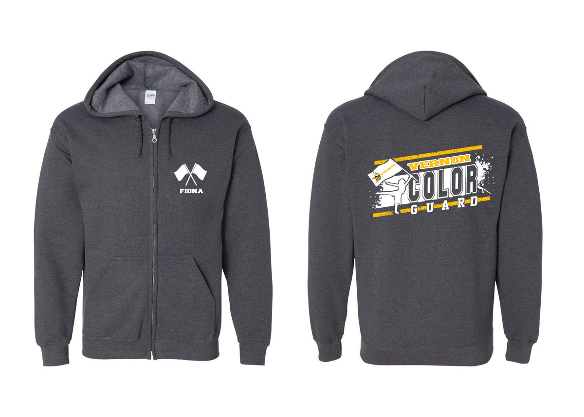 Vernon Marching Band design 4 Zip up Sweatshirt