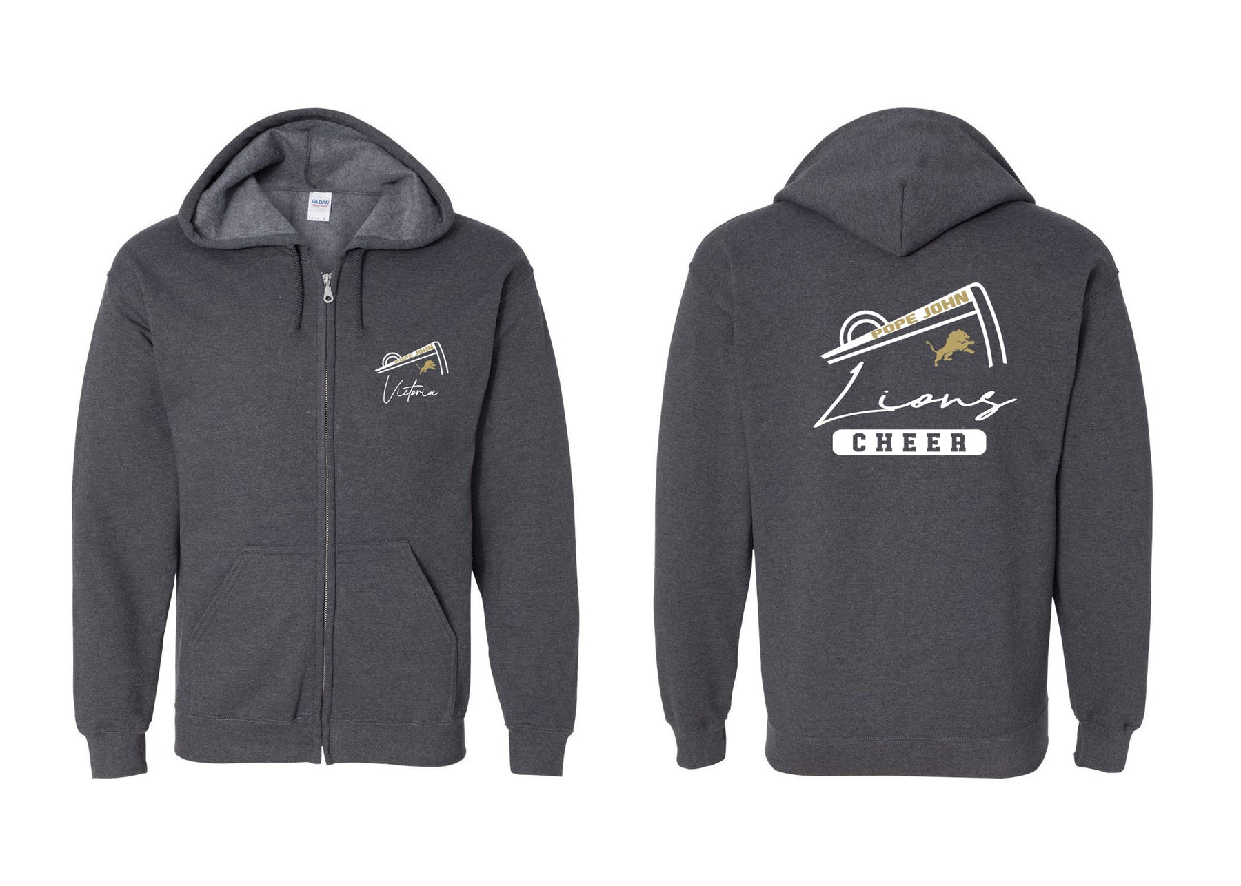 Pope John Zip Up Sweatshirt Design 11