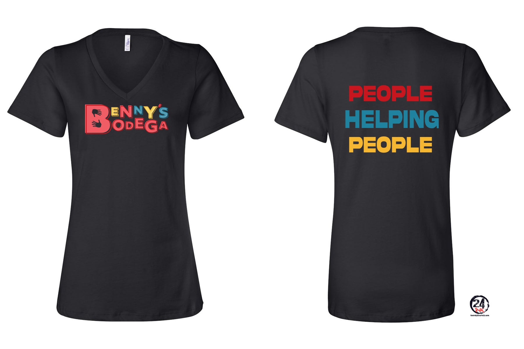 Benny Bodega V-neck T-shirt Design 2
