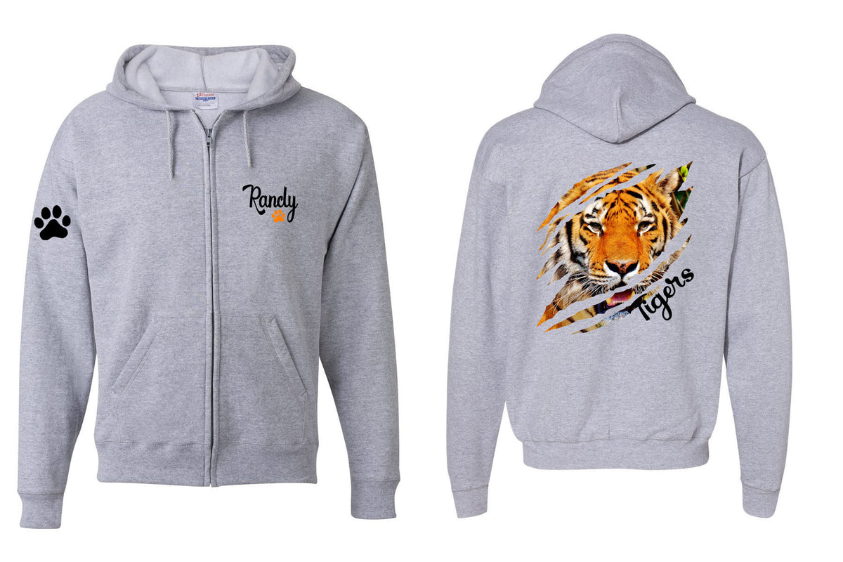 Tigers design 10 Zip up Sweatshirt