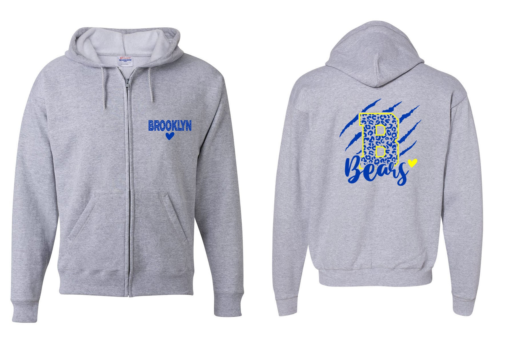 Bears design 11 Zip up Sweatshirt