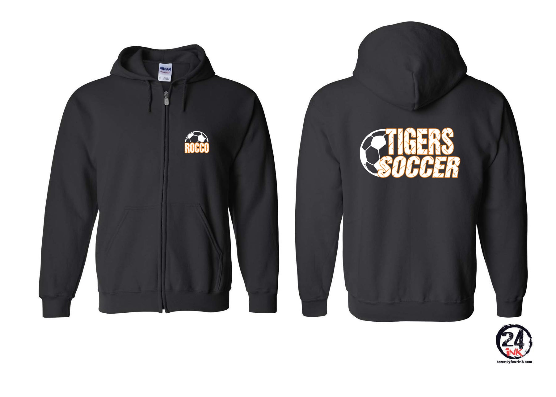 Lafayette Soccer design 2 Zip up Sweatshirt