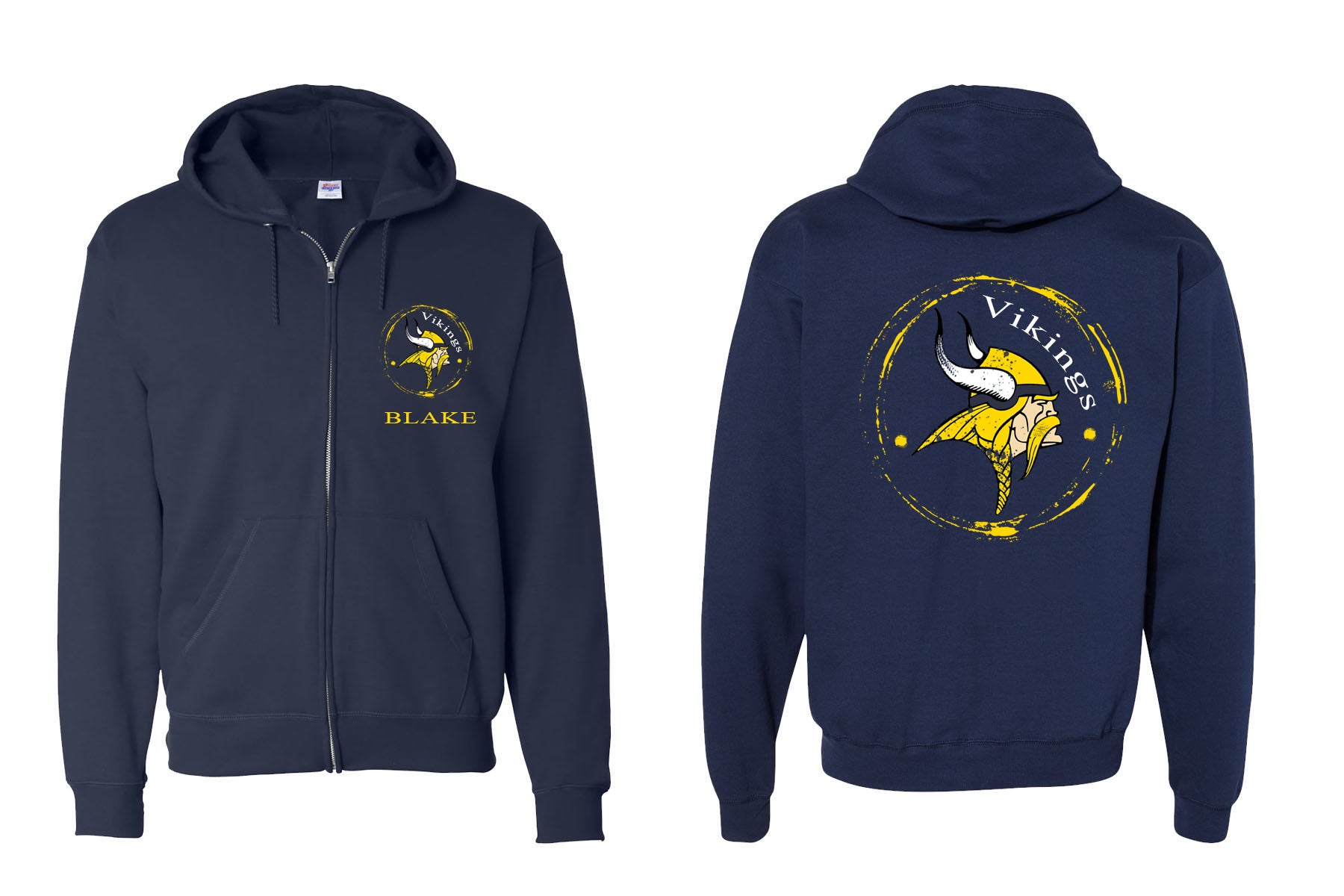 Glen Meadow Design 3 Zip up Sweatshirt