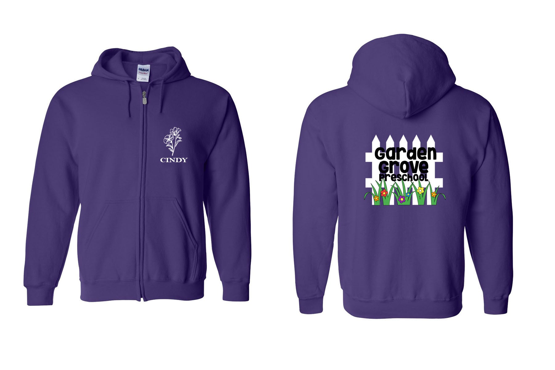 Garden Grove Design 1 Zip up Sweatshirt