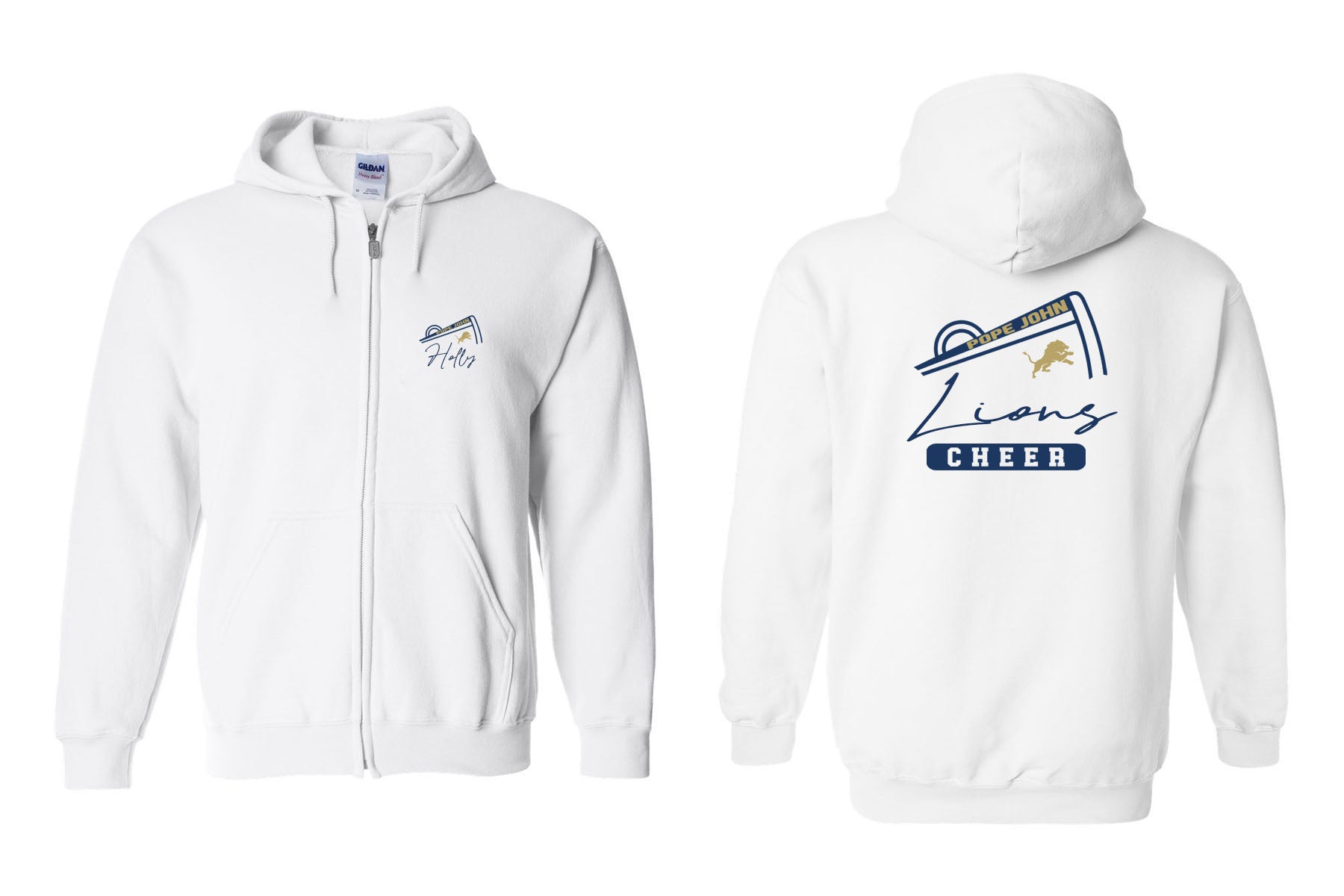 Pope John Zip Up Sweatshirt Design 11
