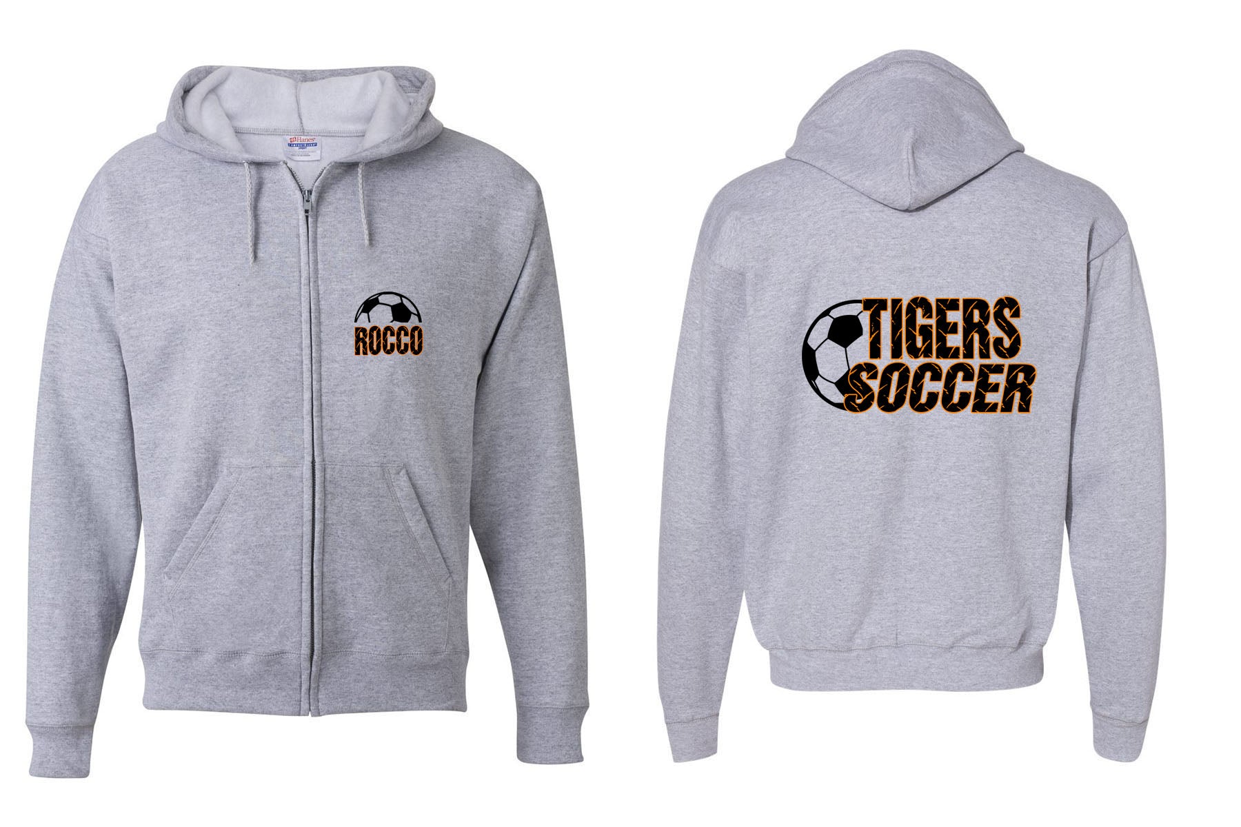 Lafayette Soccer design 2 Zip up Sweatshirt
