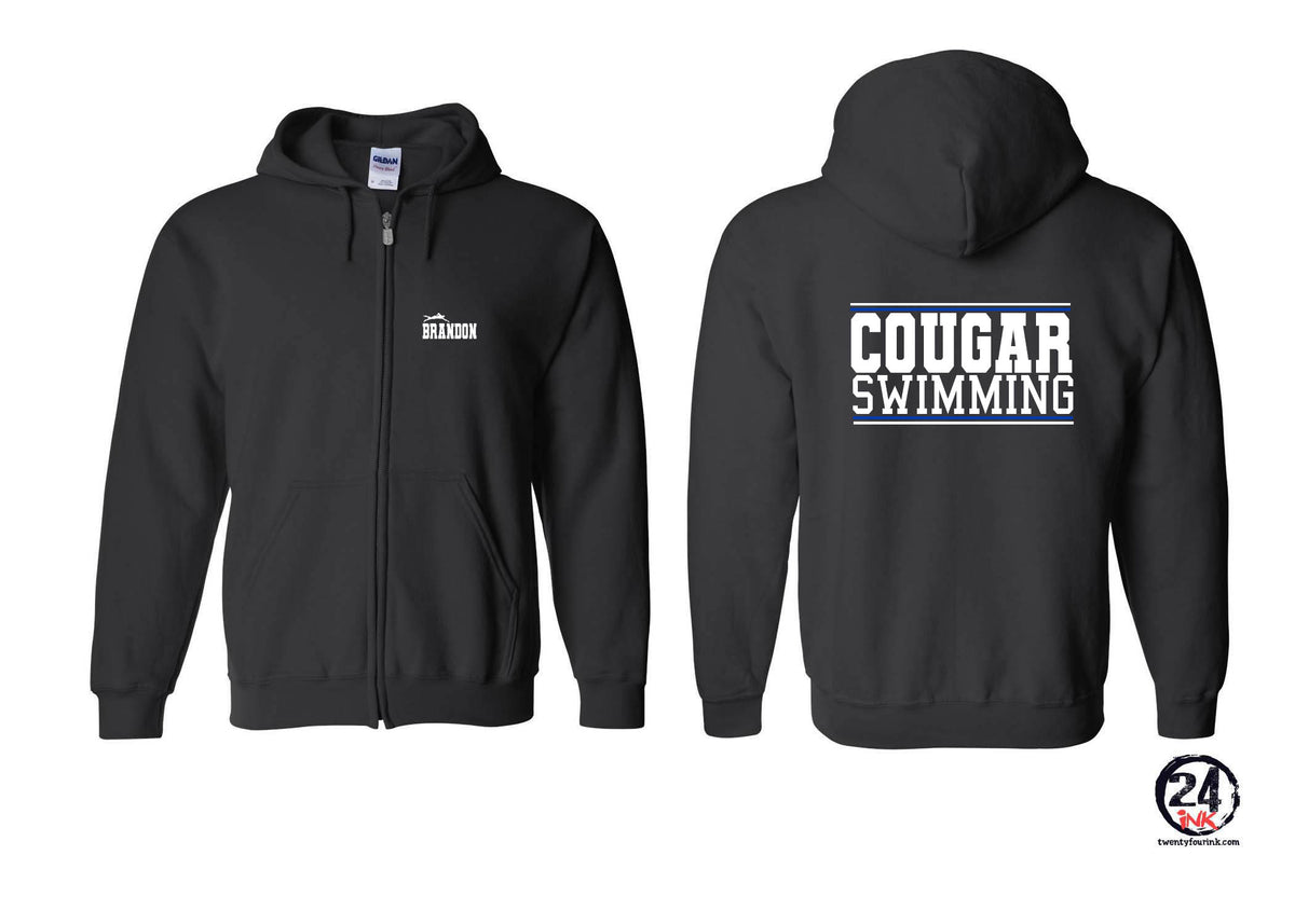 Kittatinny Swimming design 1 Zip up Sweatshirt