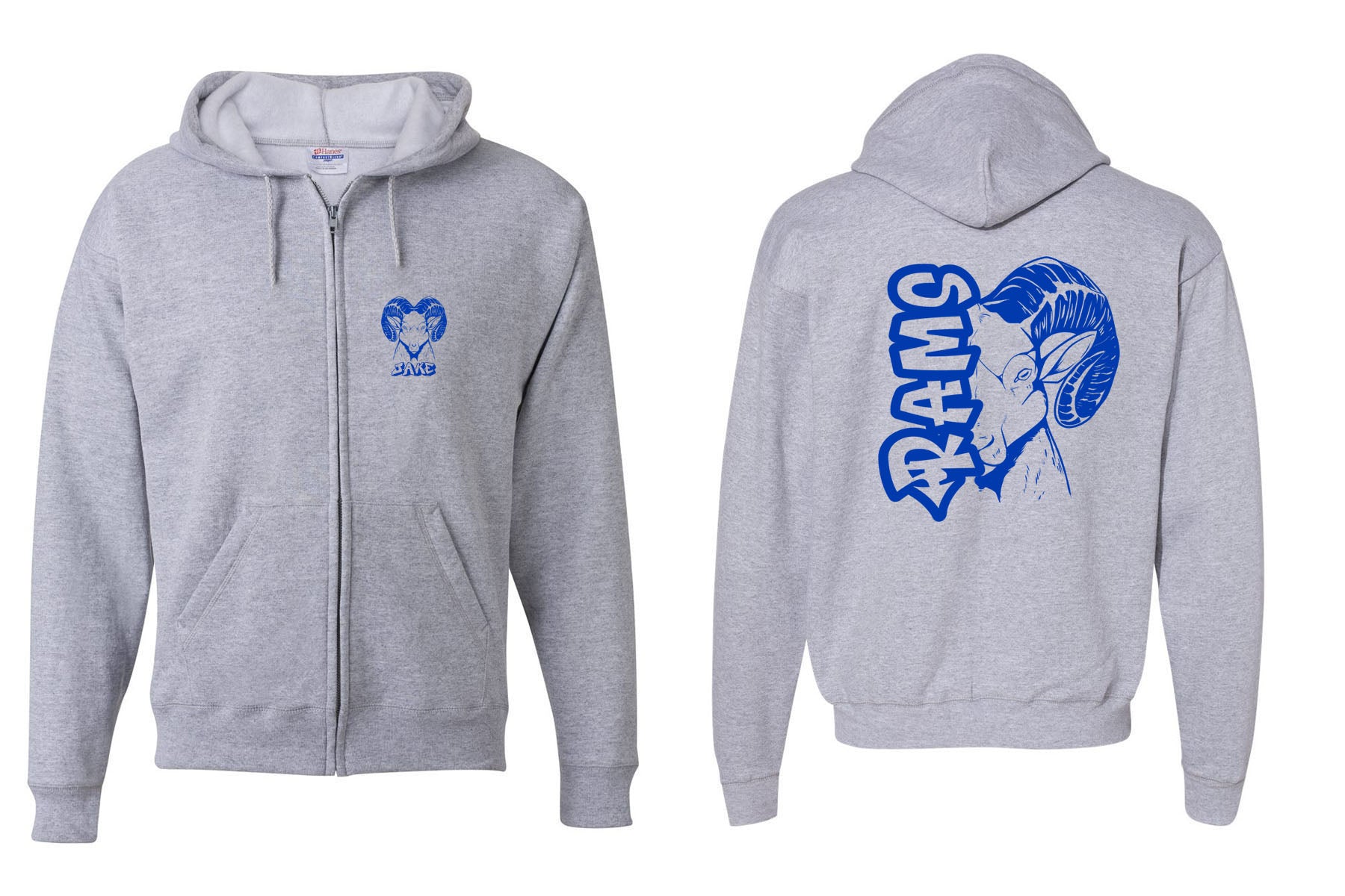 Sussex Middle Design 7 Zip up Sweatshirt