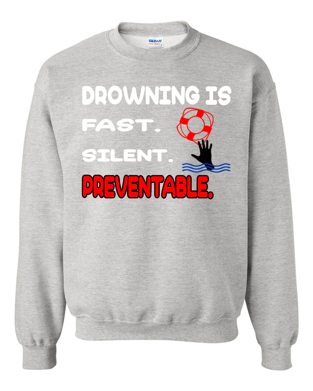Water Safety Event non hooded sweatshirt