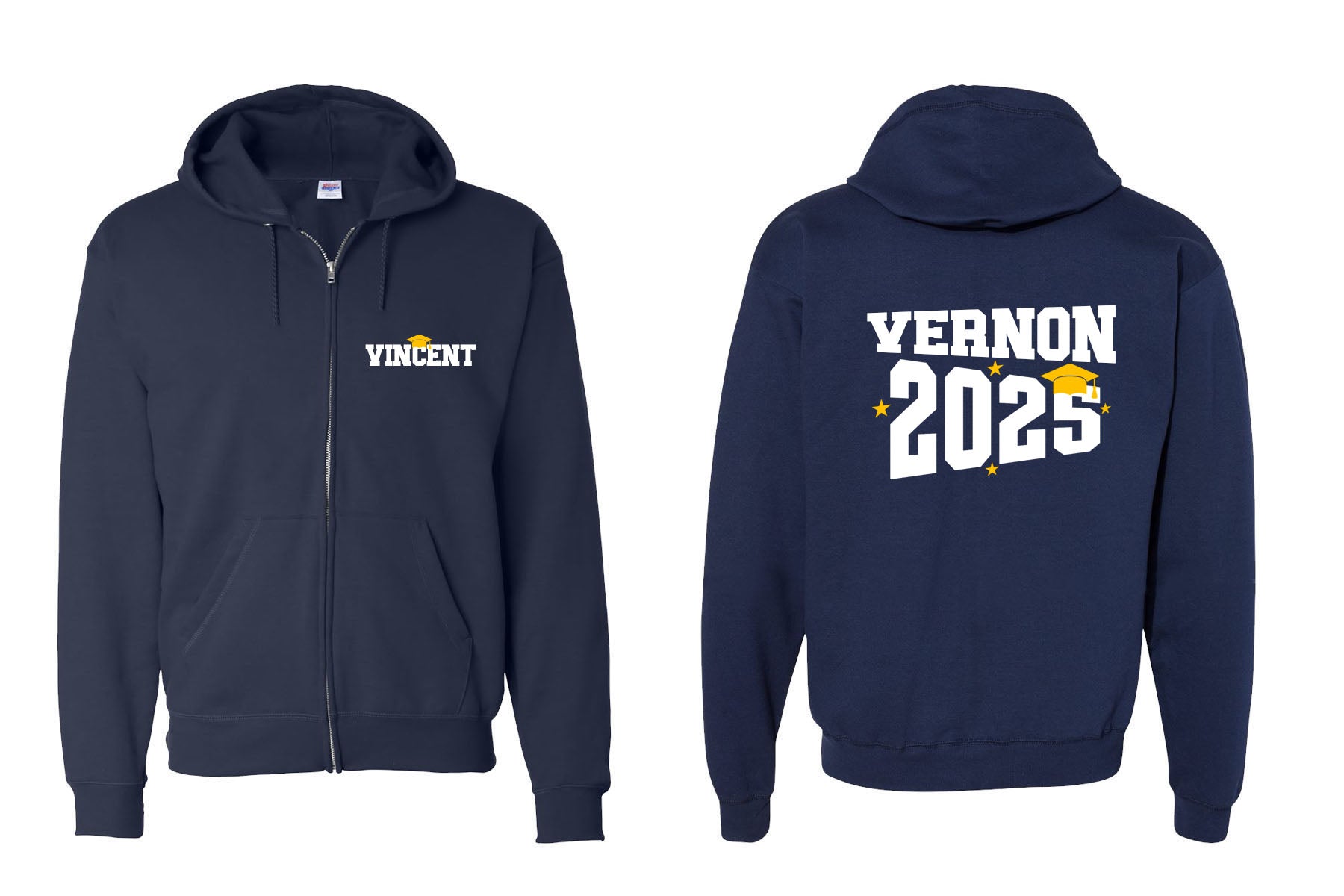 Vernon design 2 Zip up Sweatshirt