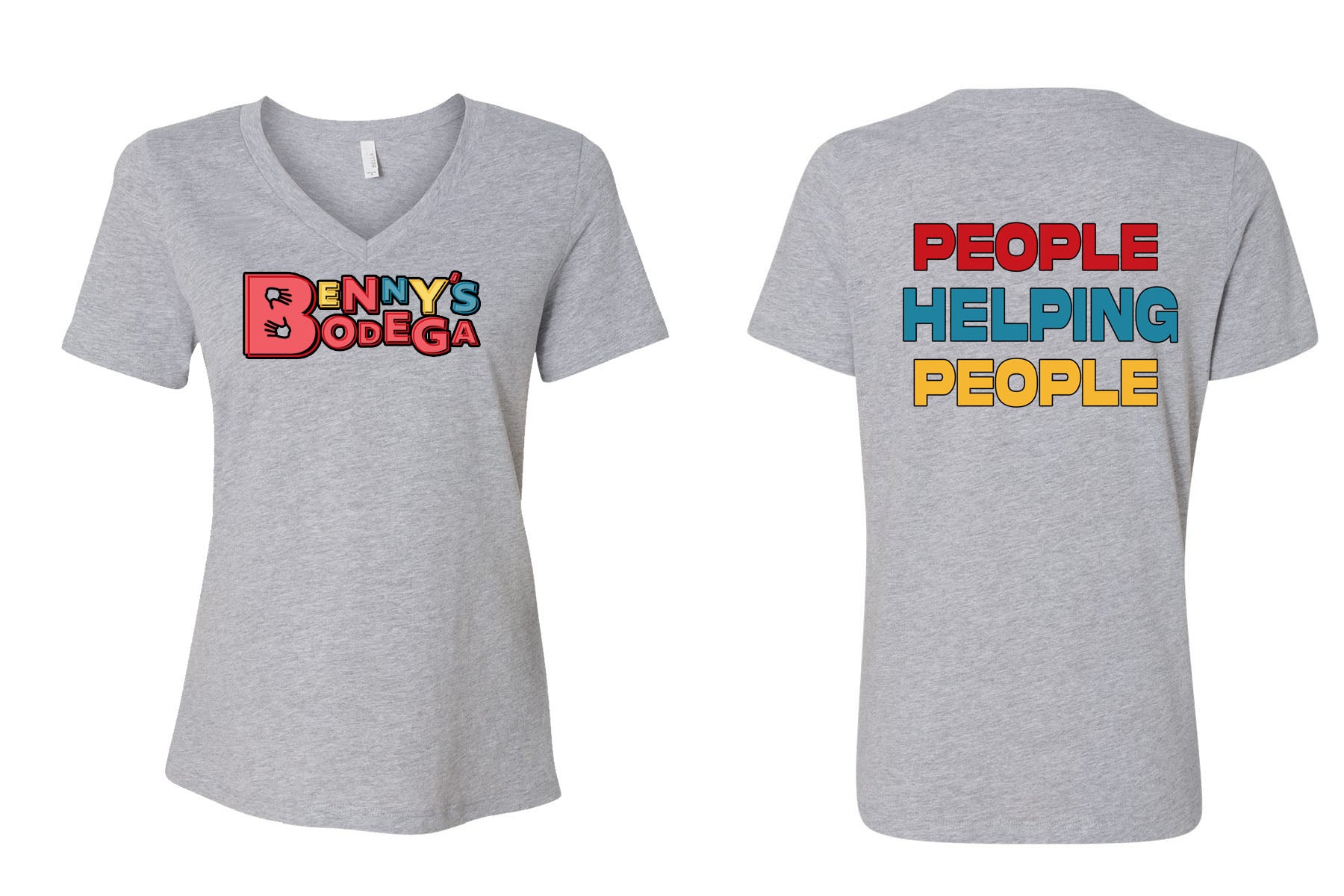Benny Bodega V-neck T-shirt Design 2