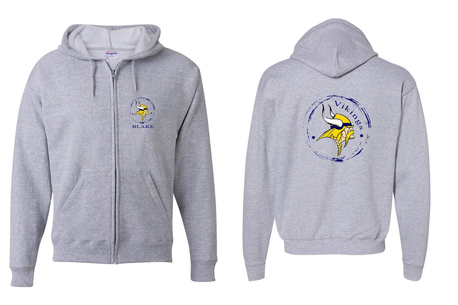 Glen Meadow Design 3 Zip up Sweatshirt