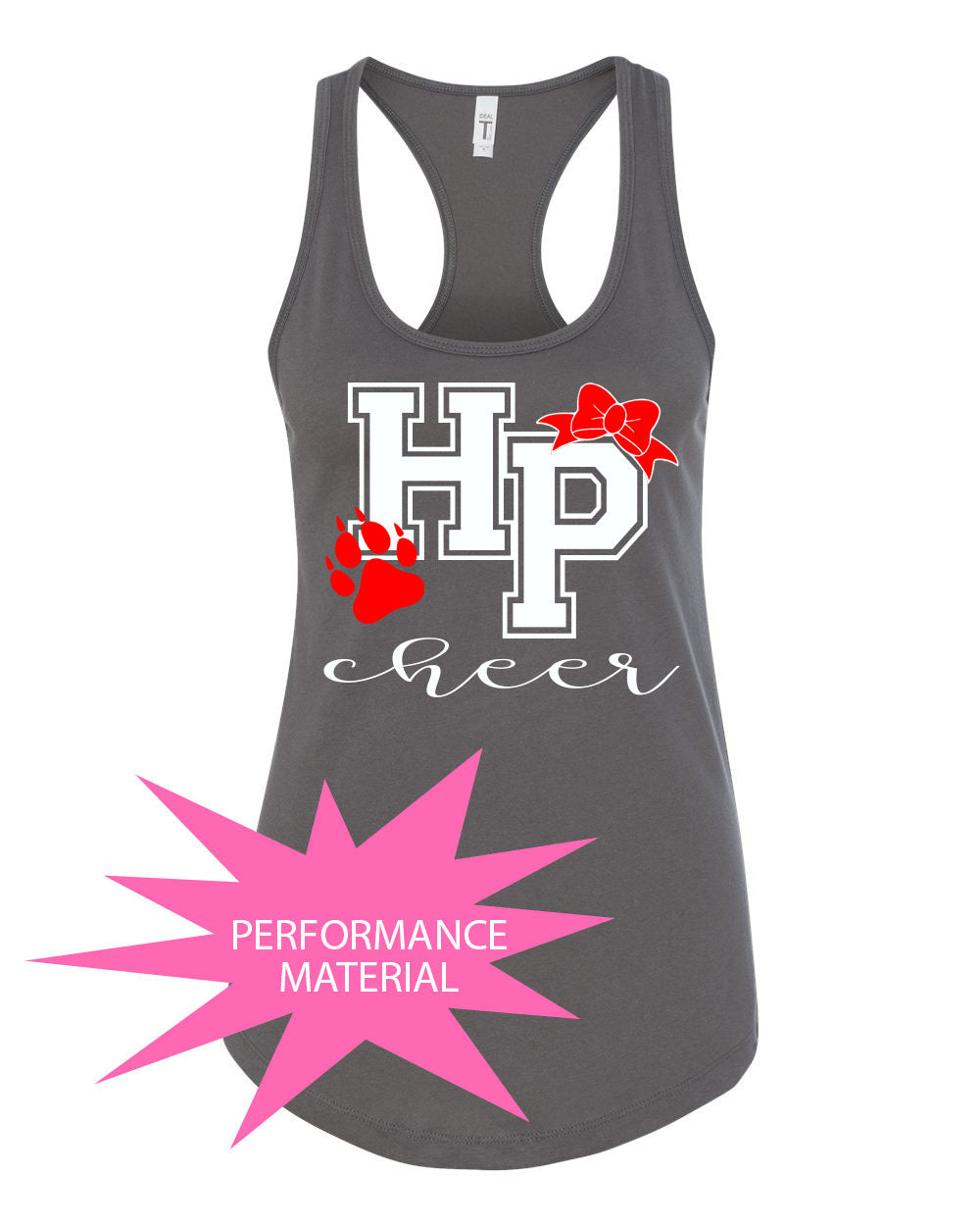 High Point Cheer Design 3 Performance Racerback Tank Top