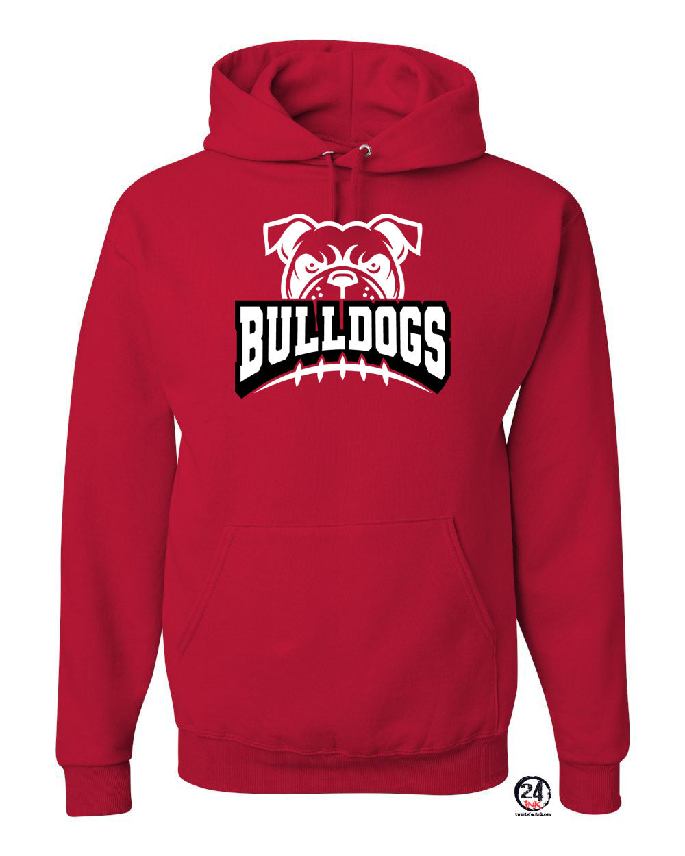 Bulldogs Football Hooded Sweatshirt Design 1