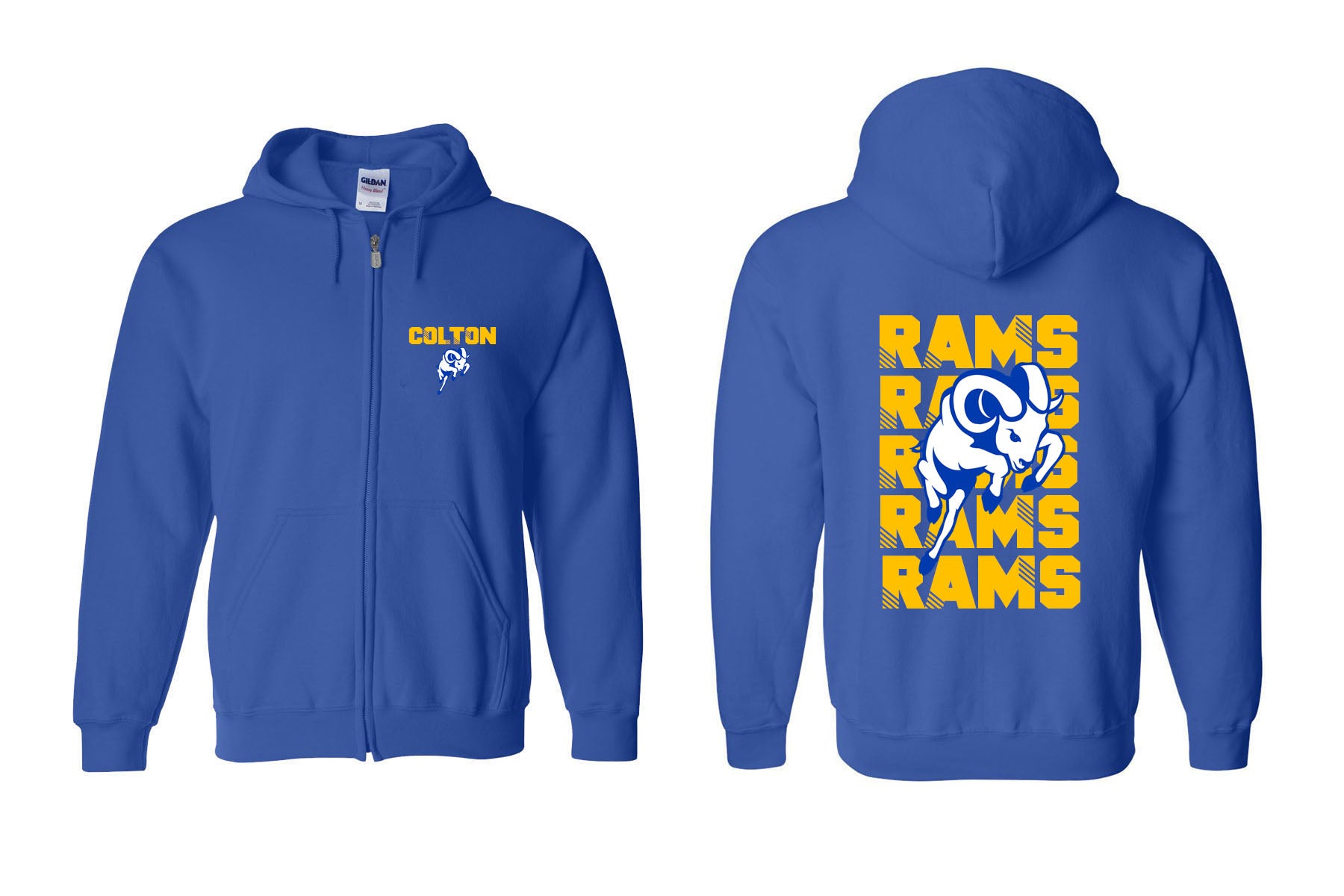 Sussex Middle Design 6 Zip up Sweatshirt