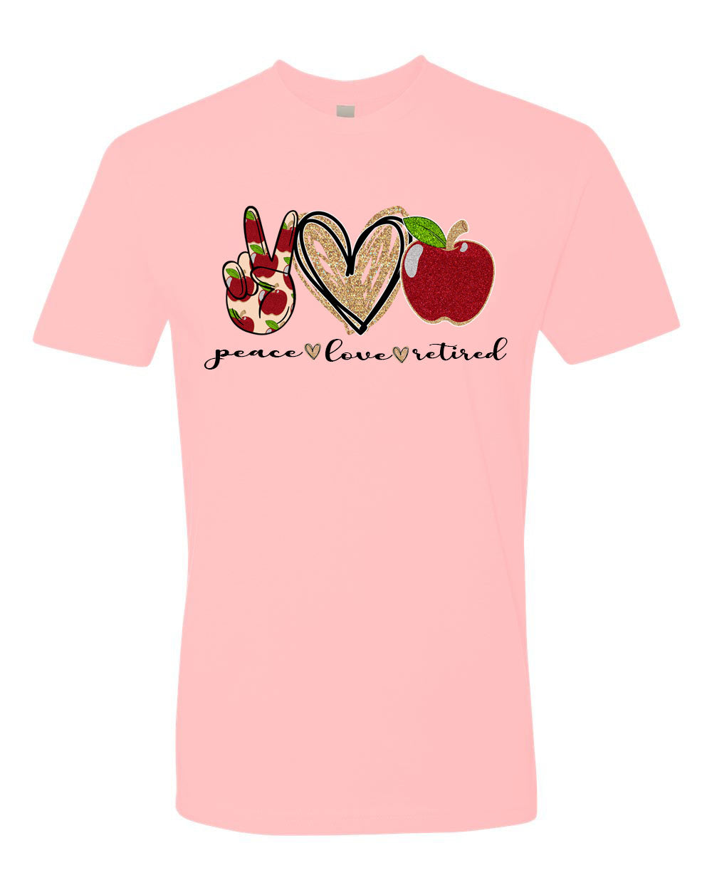 Peace love Retired Teacher T-Shirt