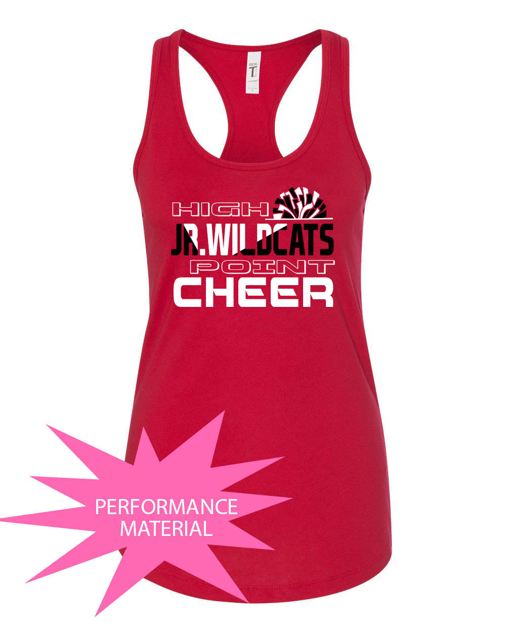 High Point Cheer Design 5 Performance Racerback Tank Top