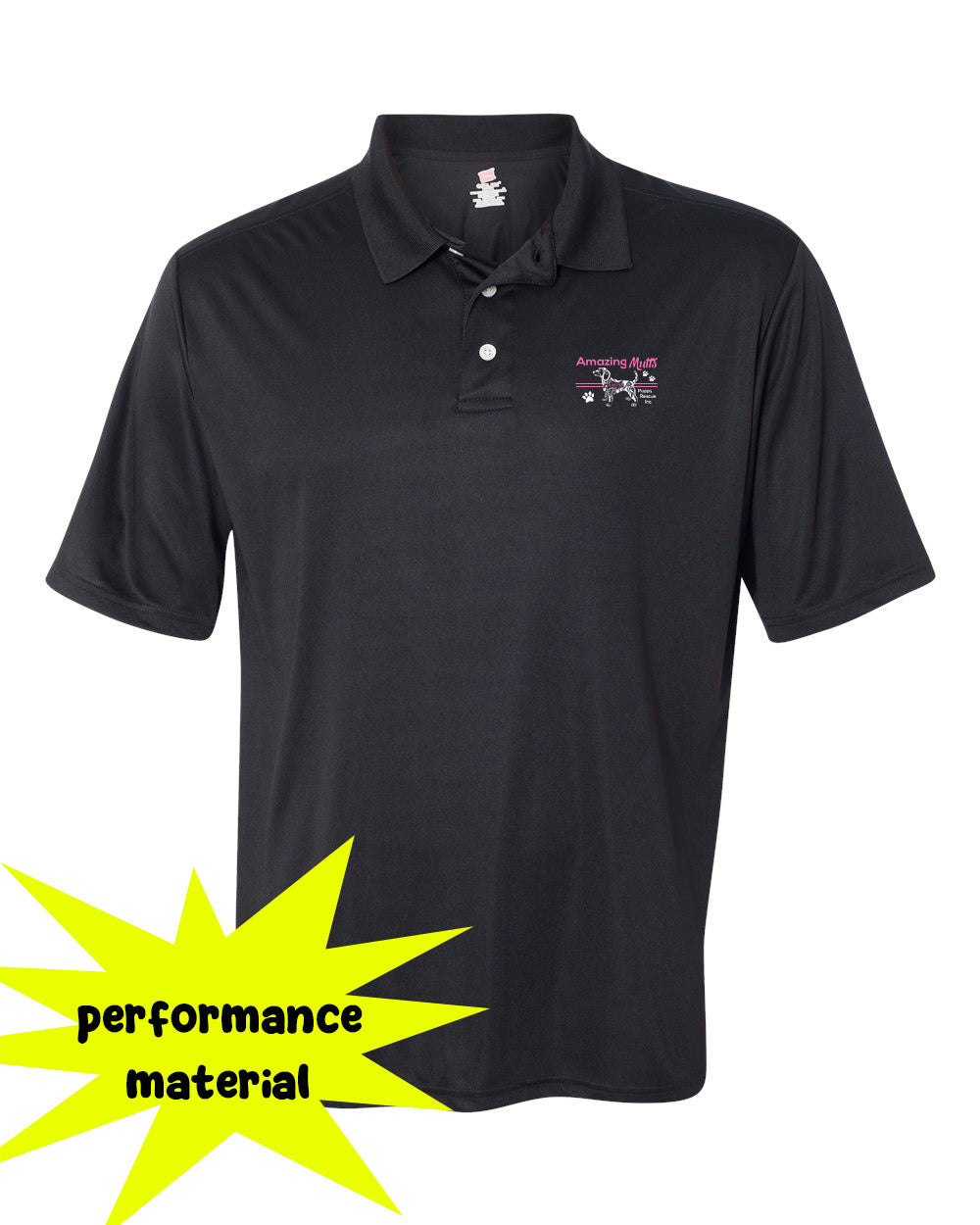 AMPR Performance Material Polo T-Shirt Design 9