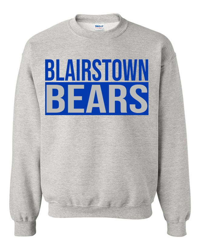 Blairstown Bears Design 12 non hooded sweatshirt