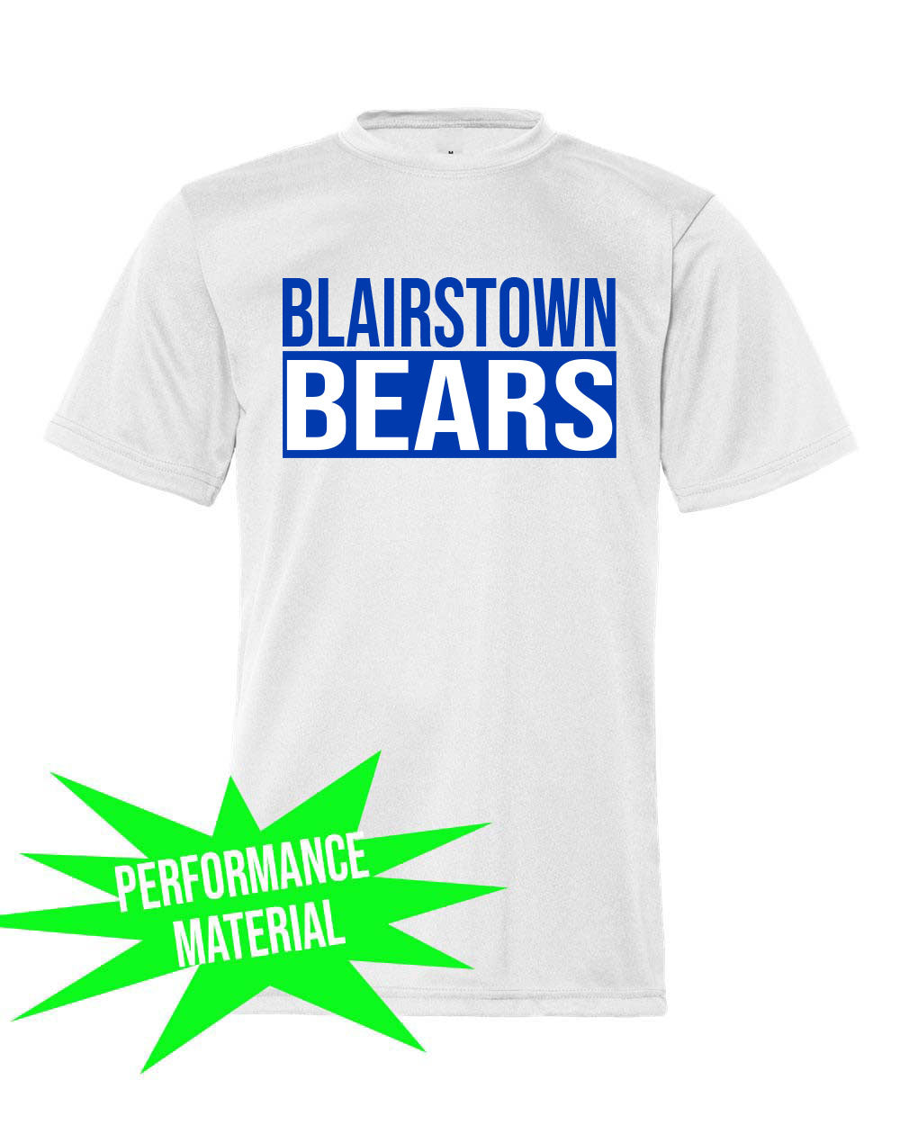 Blairstown Bears Performance Material T-Shirt Design 12