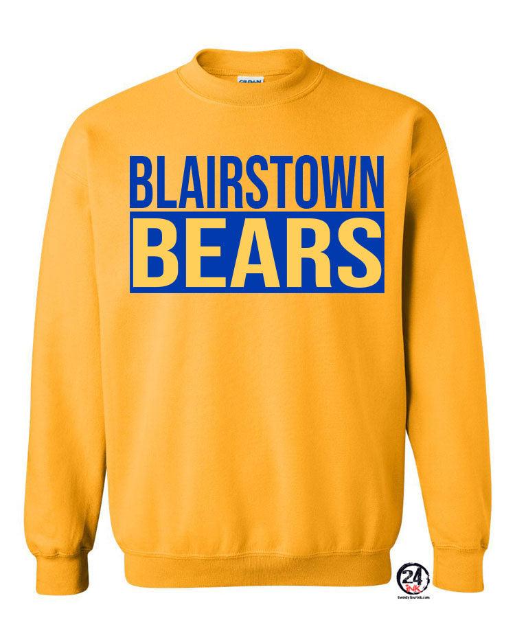 Blairstown Bears Design 12 non hooded sweatshirt