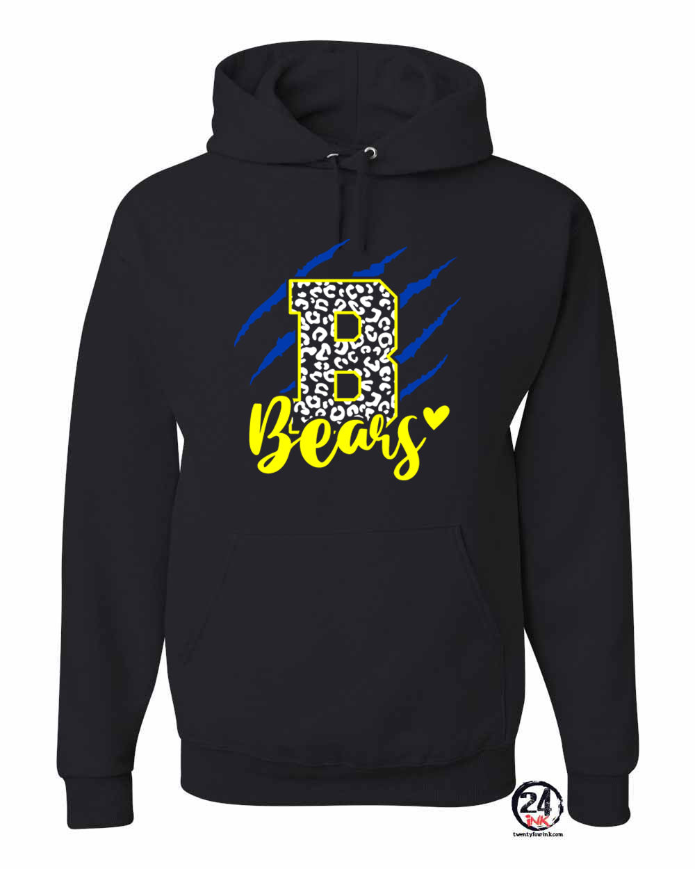 Blairstown Bears Design 11 Hooded Sweatshirt