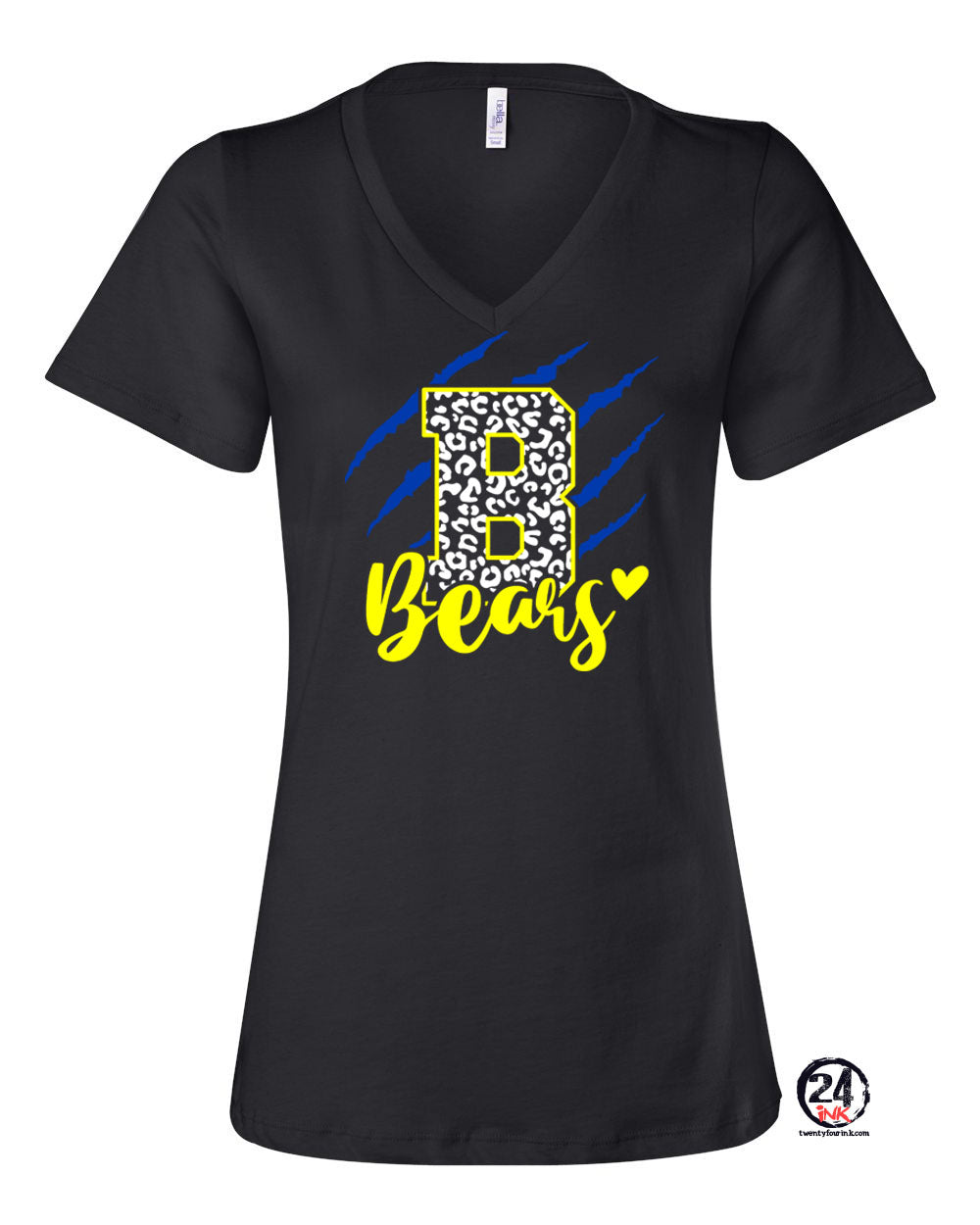 Blairstown Bears Design 11 V-neck T-Shirt