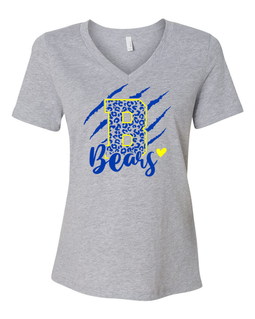 Blairstown Bears Design 11 V-neck T-Shirt