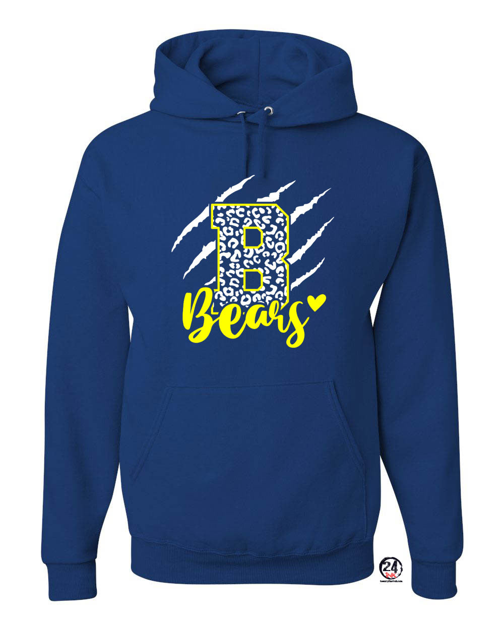 Blairstown Bears Design 11 Hooded Sweatshirt