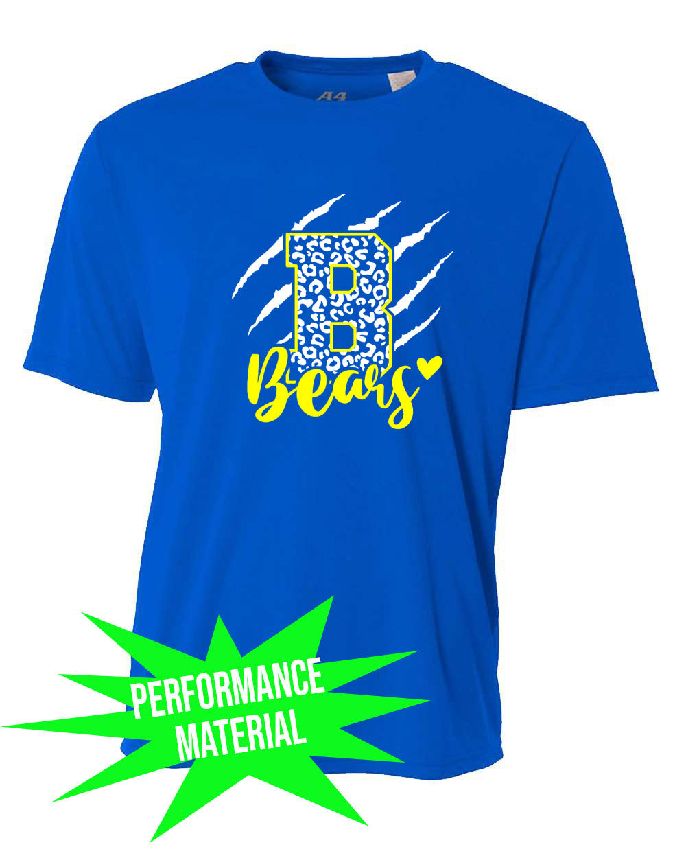Blairstown Bears Performance Material T-Shirt Design 11