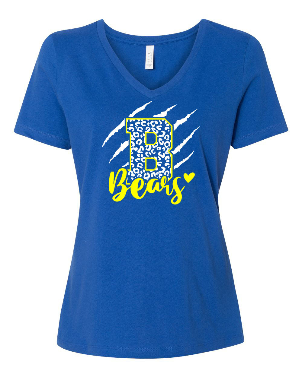 Blairstown Bears Design 11 V-neck T-Shirt