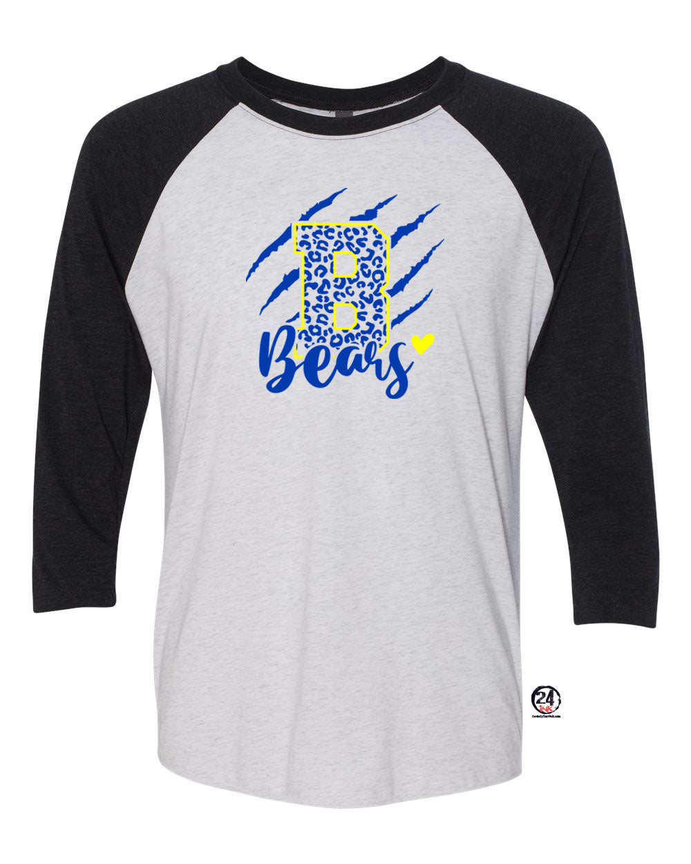 Blairstown Bears Design 11 raglan shirt