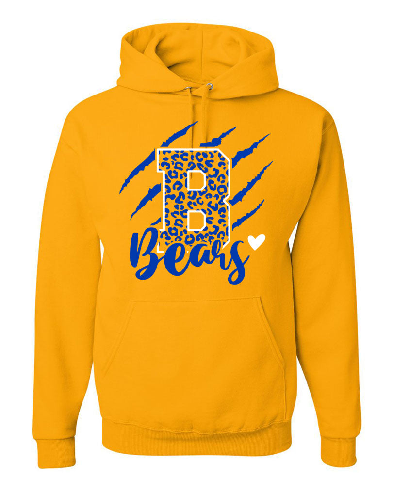 Blairstown Bears Design 11 Hooded Sweatshirt