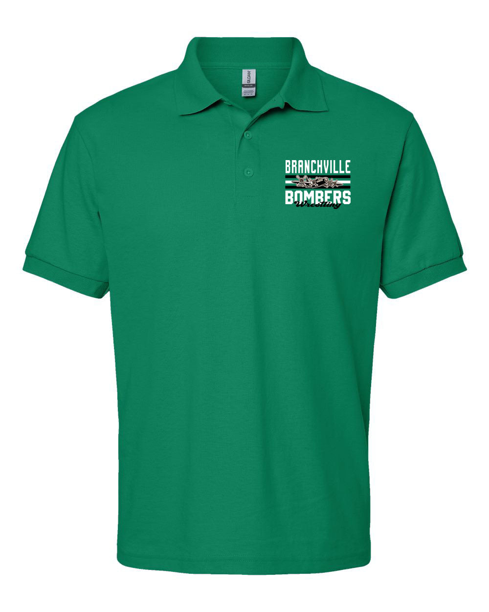 Bombers Wrestling Polo T-Shirt Design 3