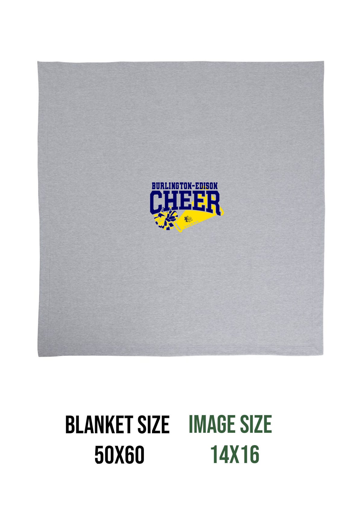 Burlington Edison Cheer Design 2 Blanket