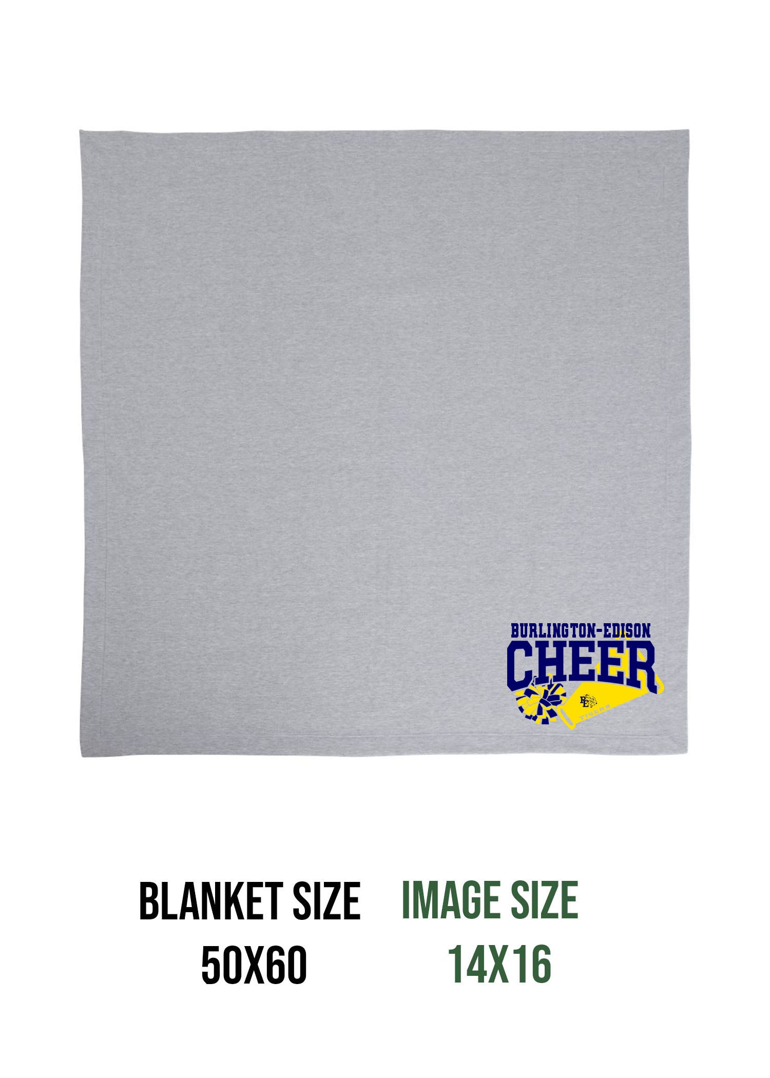Burlington Edison Cheer Design 2 Blanket