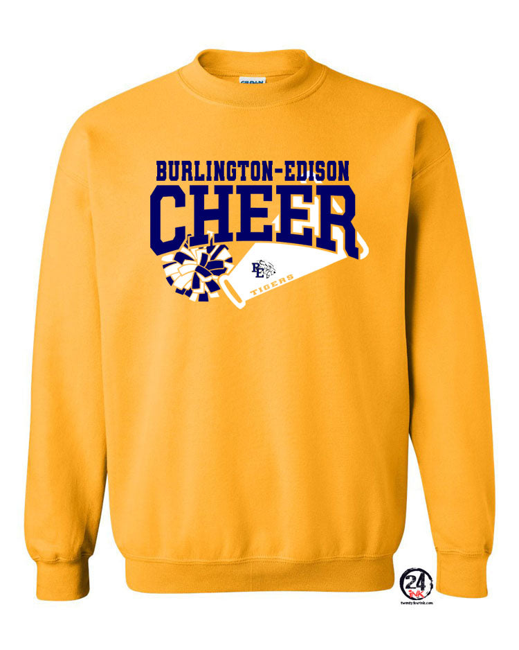 Burlington Edison Cheer non hooded sweatshirt Design 2