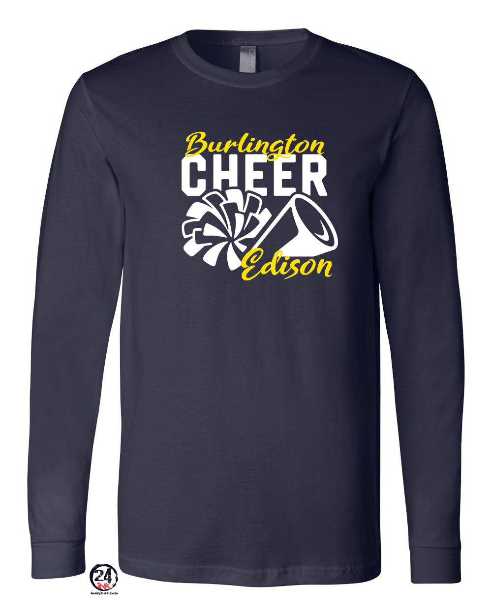 Burlington Edison Cheer Long Sleeve Shirt Design 3