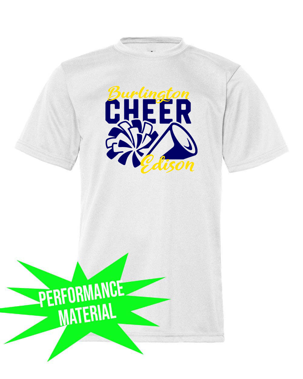 Burlington Edison Cheer Performance Material T-Shirt Design 3