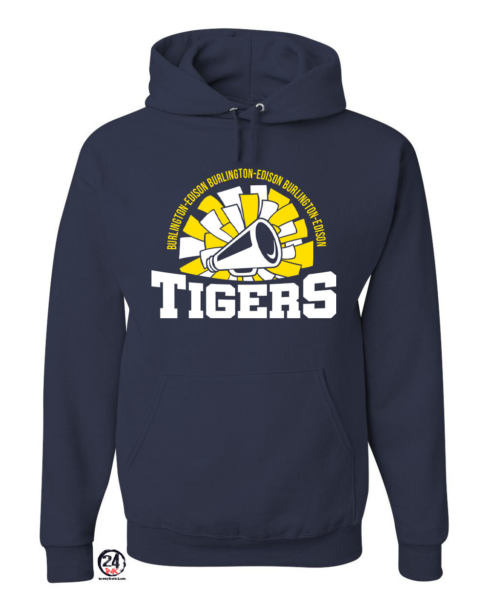 Burlington Edison Cheer Hooded Sweatshirt Design 4