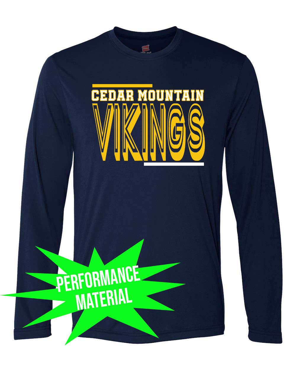 Cedar Mountain Performance Material Long Sleeve Shirt Design 2
