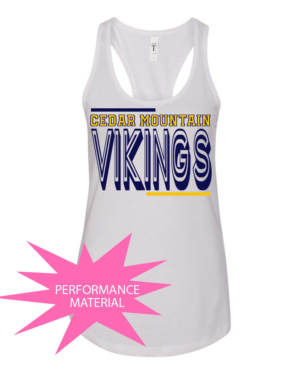 Cedar Mountain Design 2 Performance Racerback Tank Top