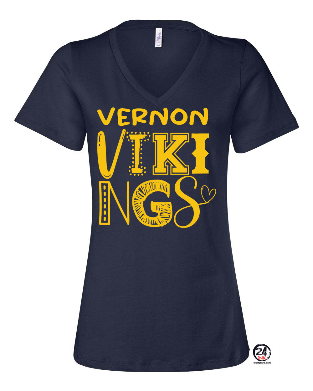 Cedar Mountain V-neck T-shirt Design 4