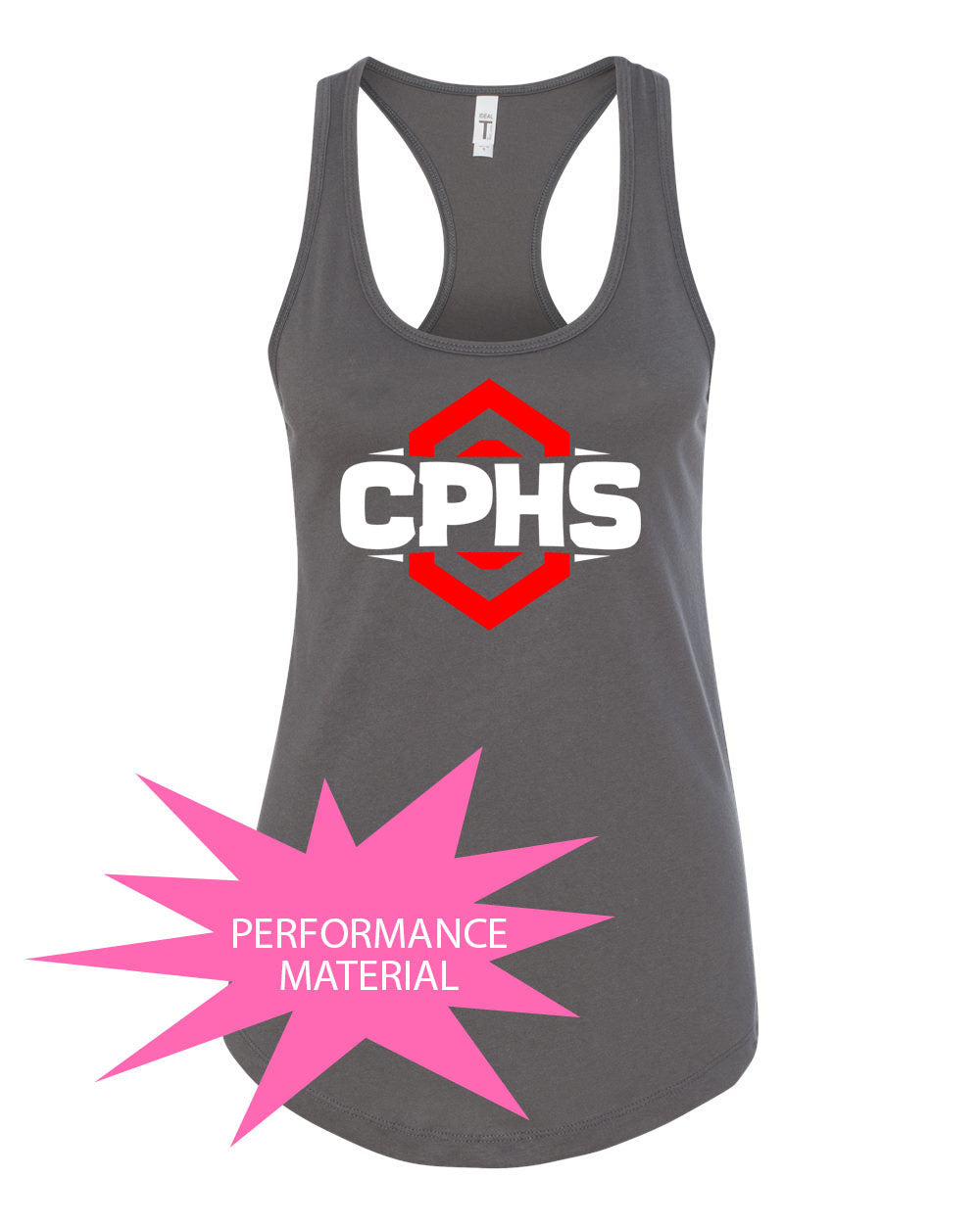 Cliffside Park Performance Racerback Tank Top Design 1