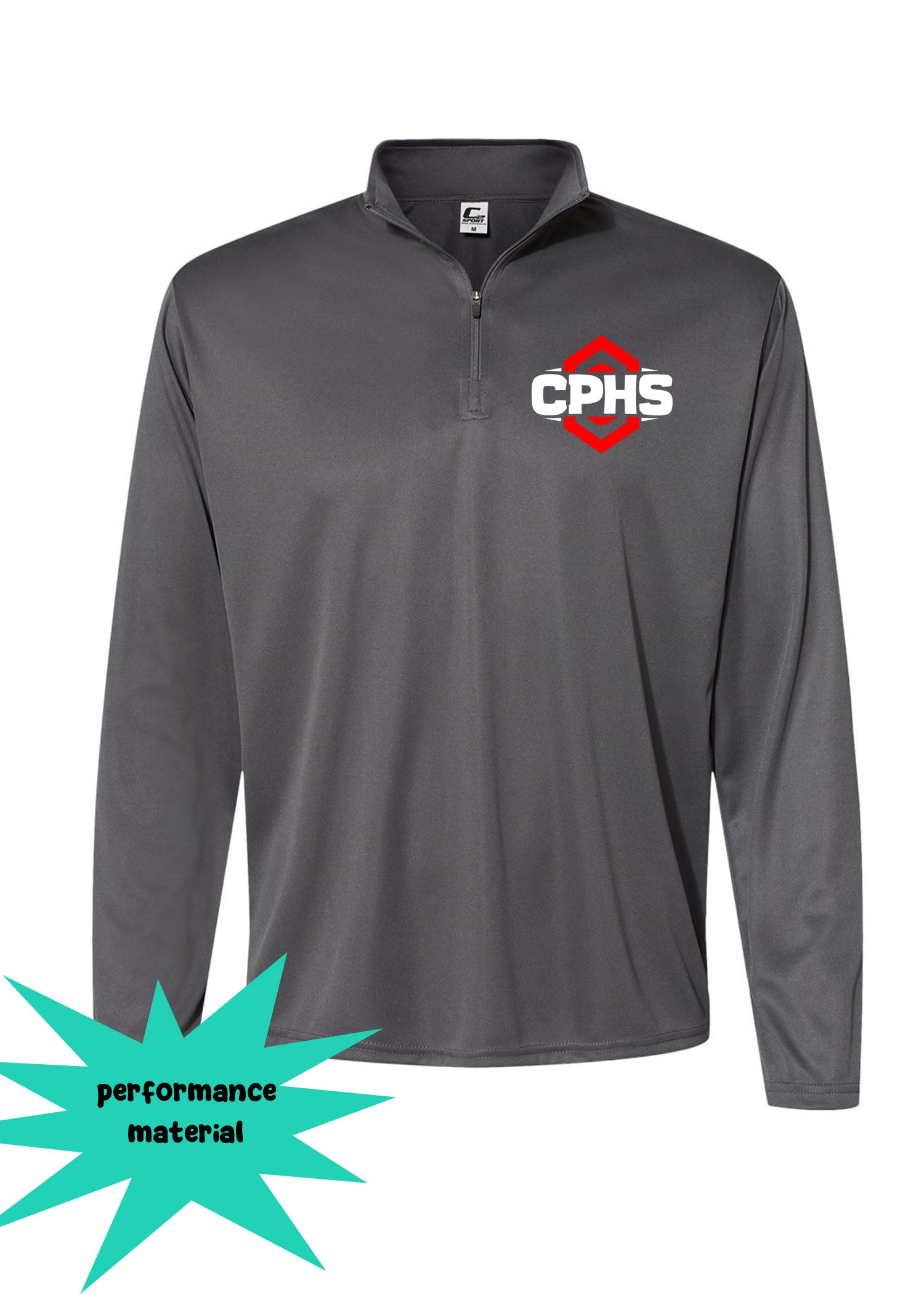 Cliffside Park Quarter Zip Long Sleeve Design 1