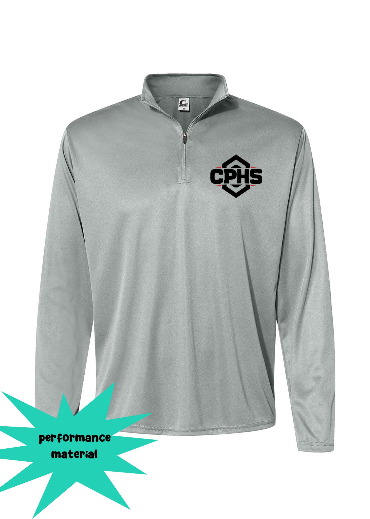 Cliffside Park Quarter Zip Long Sleeve Design 1